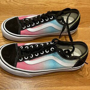 Vans Old Skool Skate Ultra Cush Pastel Rainbow Shoes 9.5 EUC